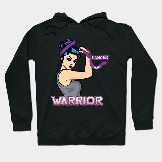 Fight Cancer Warrior Hoodie by stuff101